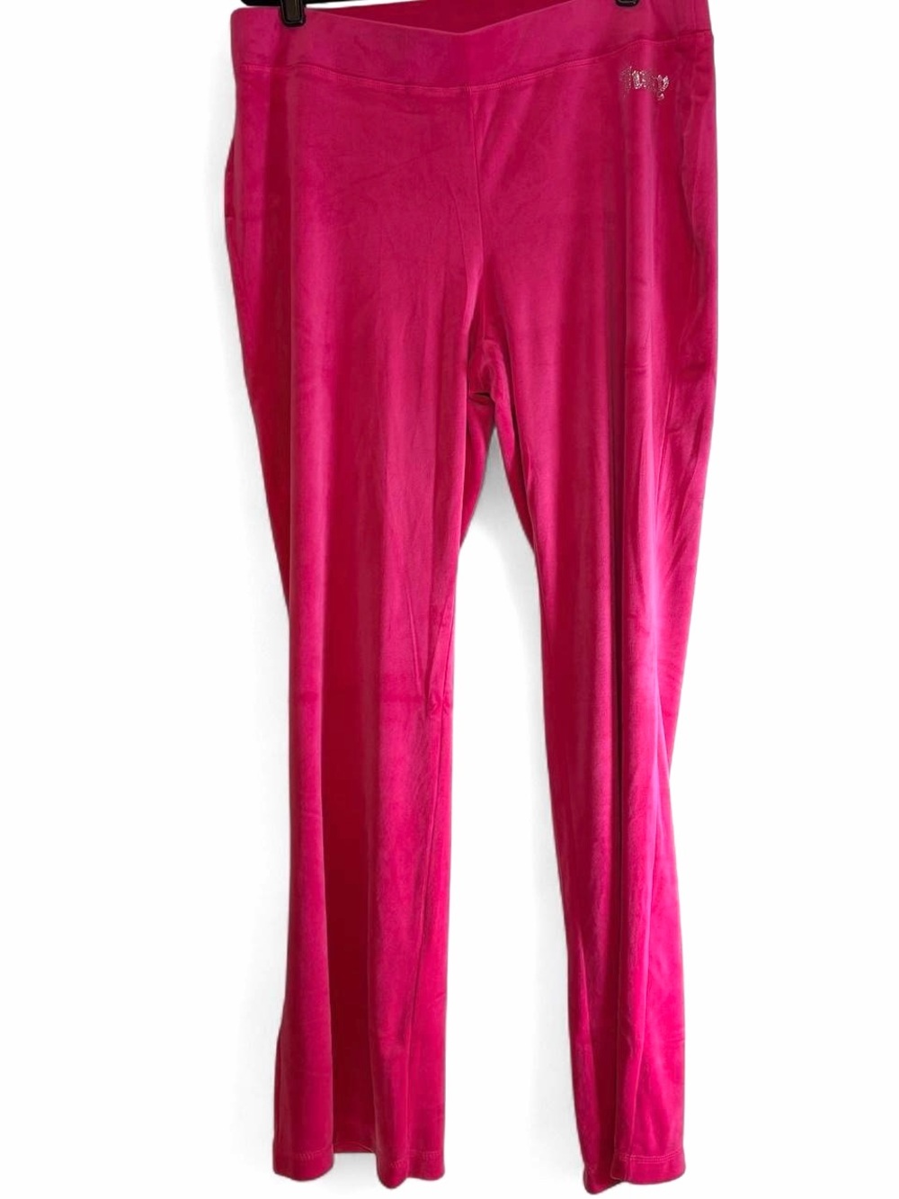 Authentic Juicy Couture Hot Pink Velour Lounge Pants | L | NWOT
